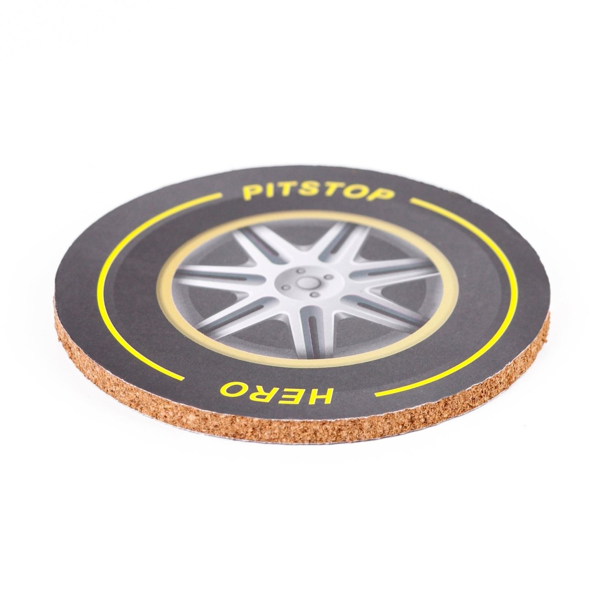 Ceramic Cup Tire Design with Coaster Set 3
