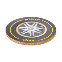 Ceramic Cup Tire Design with Coaster Set 3