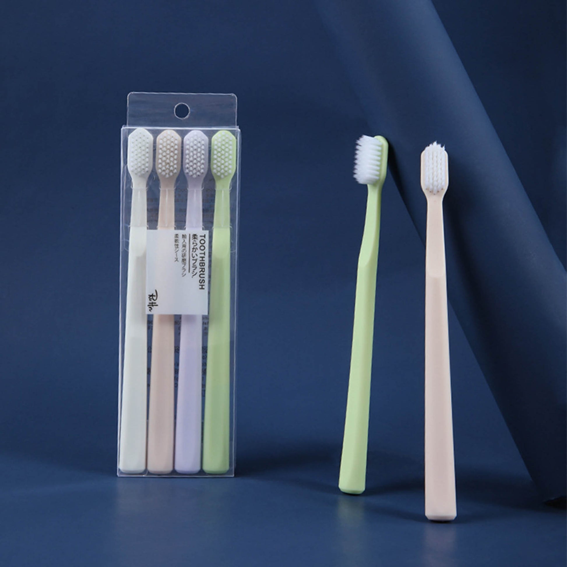 Set of 4 Soft Toothbrushes in Multiple Colors