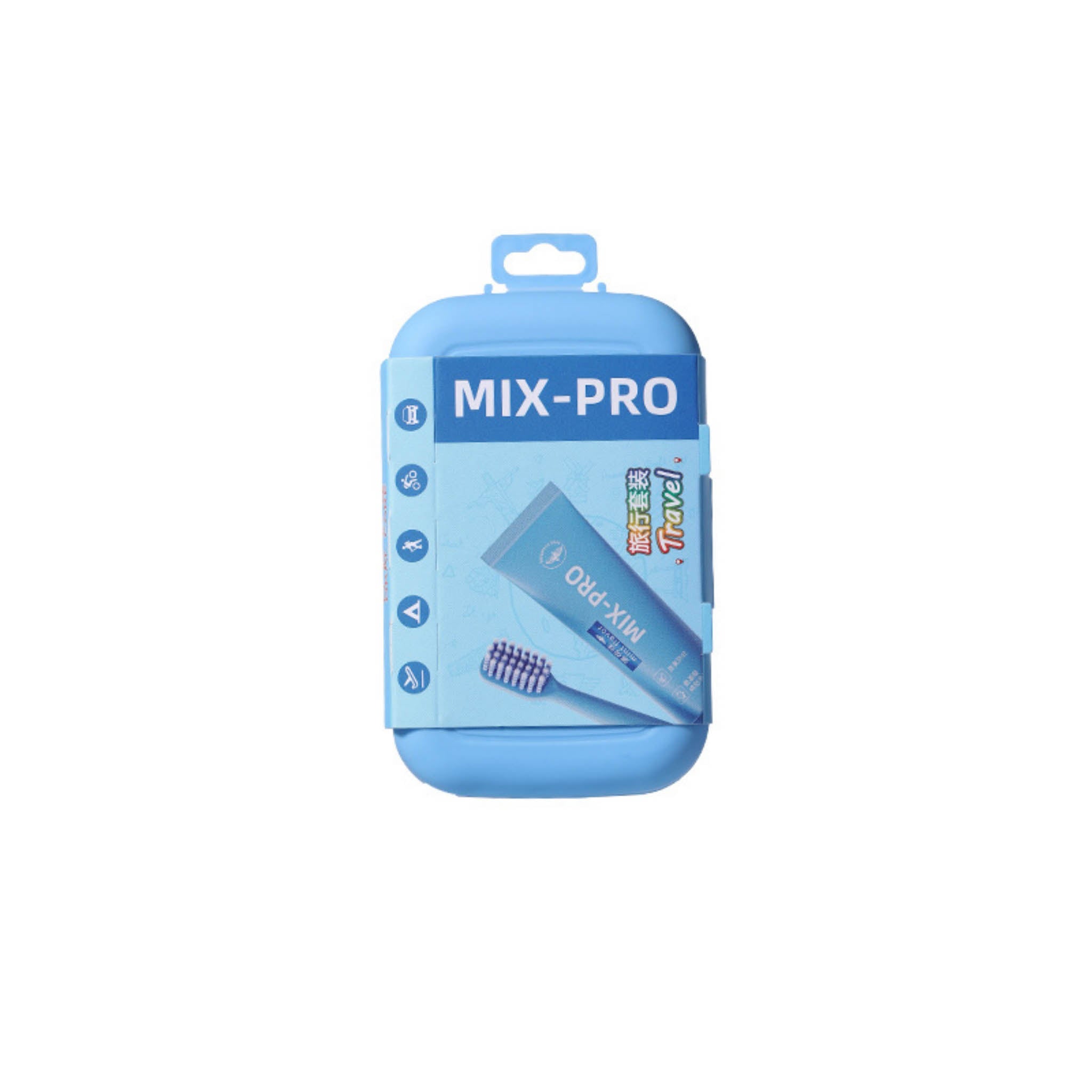 MIX-PRO Travel Toothbrush and Toothpaste Set 4