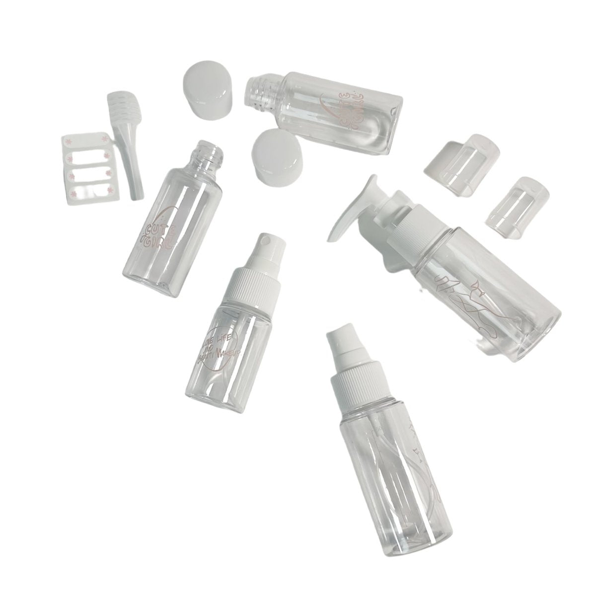 Travel - Sized Cosmetic Bottles Set - MIDI