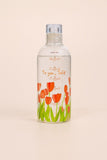 Tulip Design Glass Water Bottle - MIDI