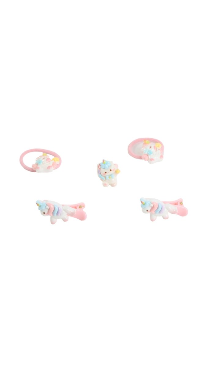 Unicorn Hair Accessories Set for Girls - MIDI