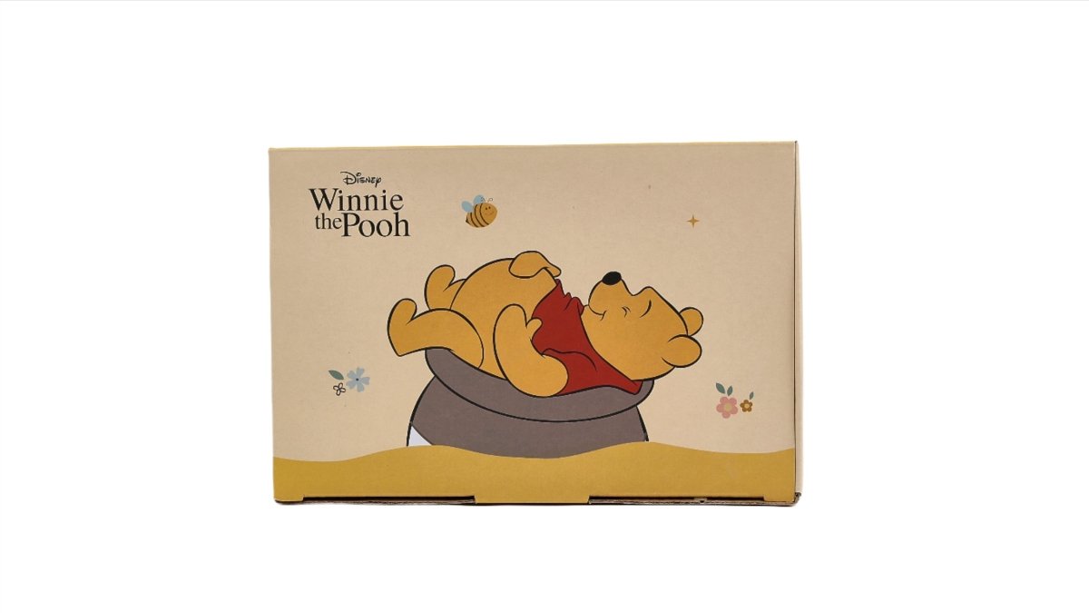 Winnie the Pooh Glass Cup with Straw - MIDI