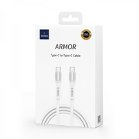 WIWU Armor USB-C to USB-C cable retail package, card with cable illustration