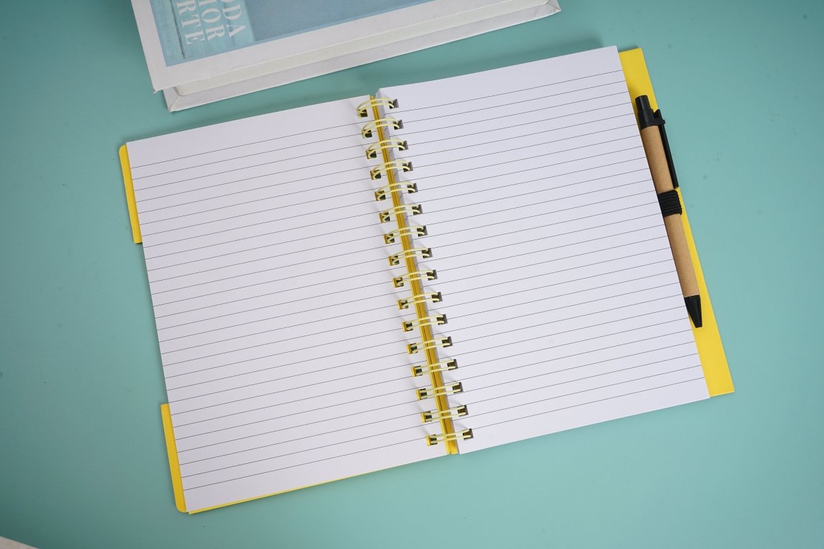 Yellow Notebook with Pen - MIDI