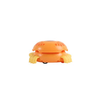 Educational crawling crab toy, orange crab body with yellow feet